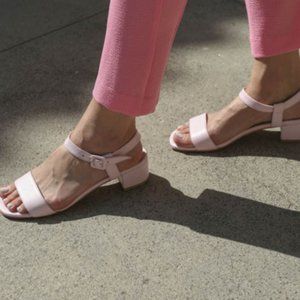 Maryam Nassir Zadeh MNZ Sophie Nude Leather Sandal